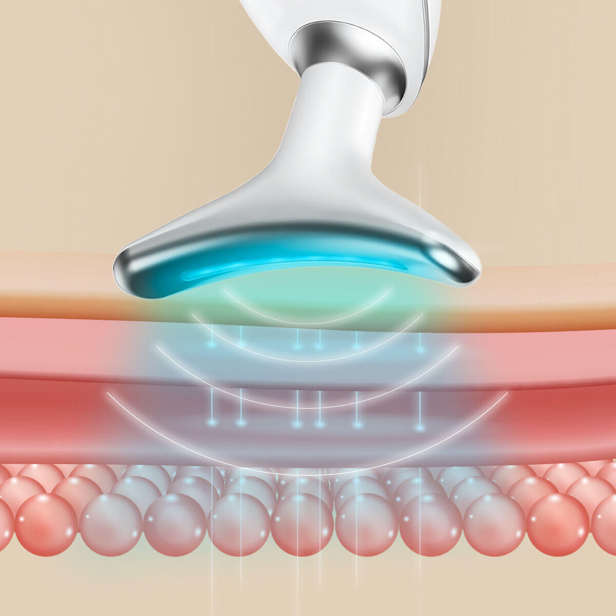 Masajeador Facial Eléctrico Reafirmante para Cara y Cuello con LED, EMS y Calor Selora InnovaGoods