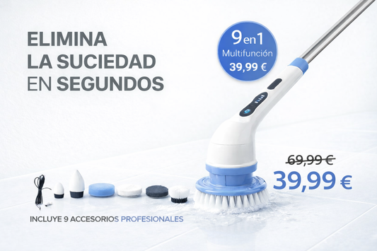 Cepillo eléctrico de limpieza 9 en 1
